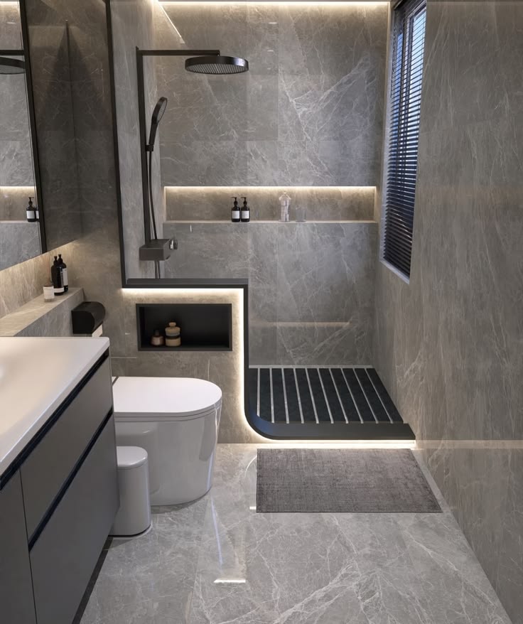 Modern bathroom renovation services Dubai