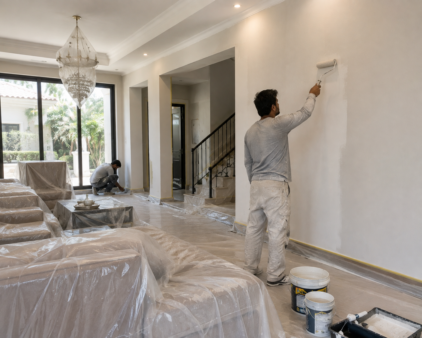 Painting Furnished and Occupied Villas in Dubai