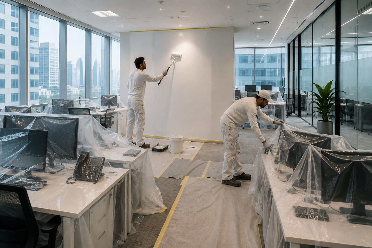 Office Feature Walls and Brand Colours