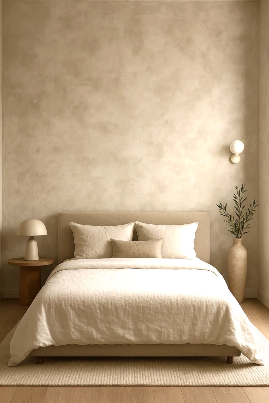 Texture painting service creating a decorative feature wall in Dubai